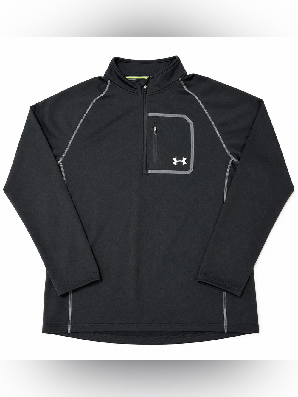 Under Armour Men’s XL Black Quarter Zip Pullover Athletic Top